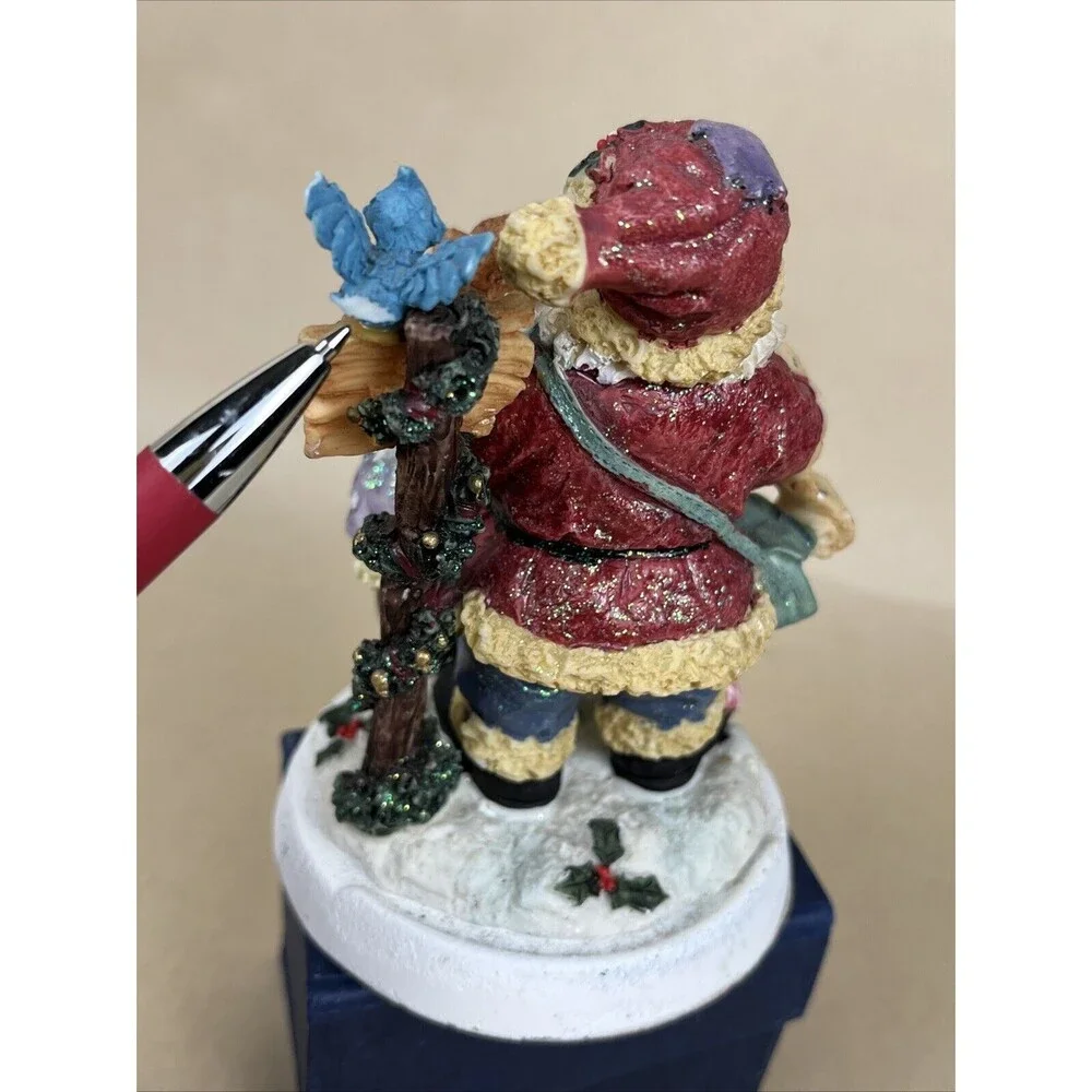 2‎ VTG Cast Iron Christmas Stocking Hangers- Santa Penguin, Snowman Penguin